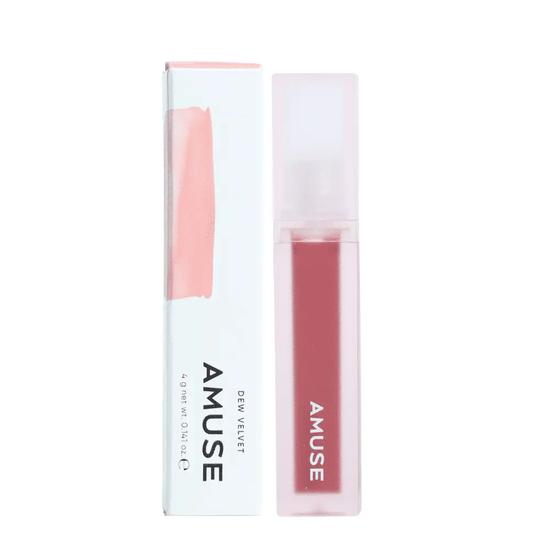 Amuse Dew Velvet Lipstick 01 Boksoonga Blossom Soft Peach
