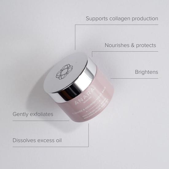 Anara Skincare Cleanse & Nourish Night Balm Melts, Renews, Replenishes