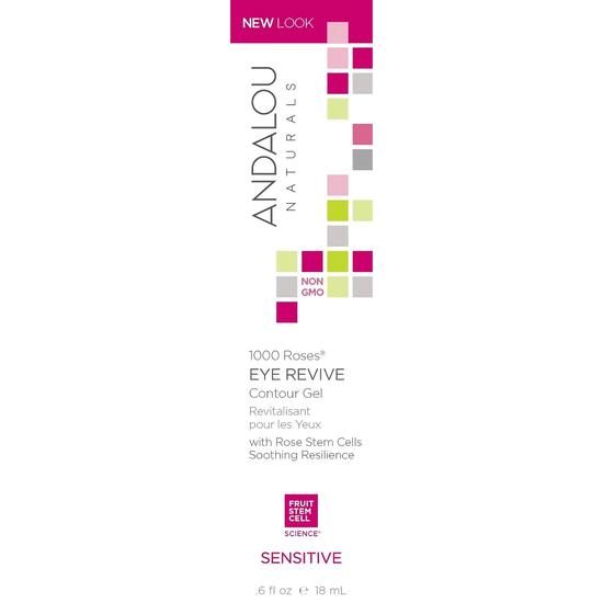 Andalou Naturals 1000 Roses Eye Revive Sensitive Contour Gel 18ml