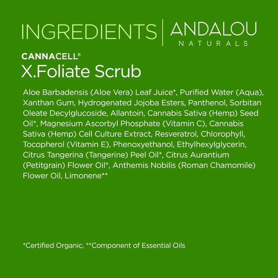 Andalou Naturals Cannacell Xfoliate Scrub 50 g