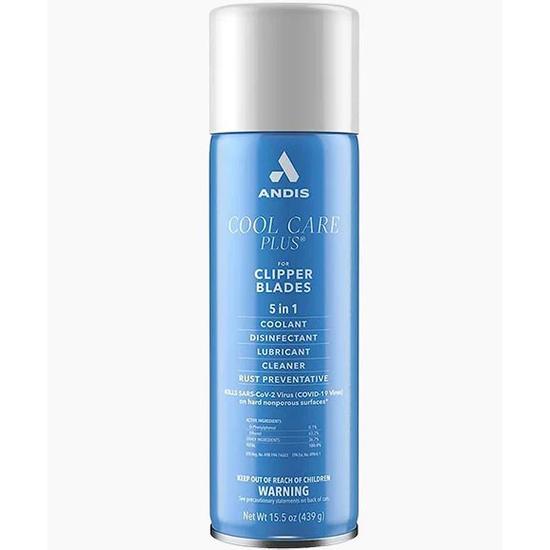 Andis Cool Care Plus Cleaner Spray For Clipper Blades Trimmer 5 In 1 Formula 439 g