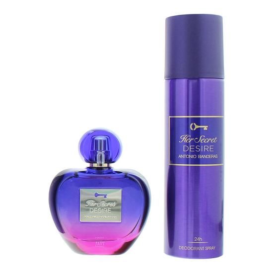 Antonio Banderas Her Secret Desire Eau De Toilette + Deodorant Gift Set