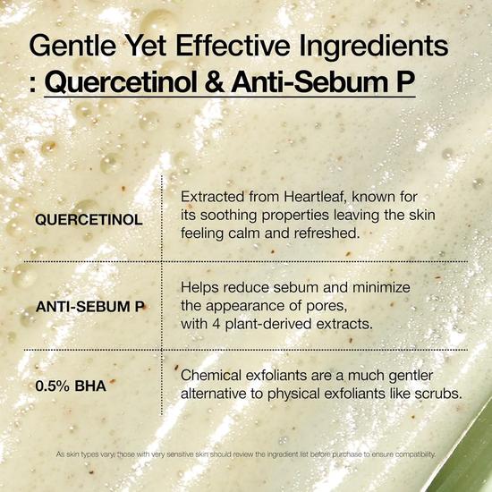 ANUA Heartleaf Quercetinol Pore Deep Cleansing Foam, Facial Cleanser, For Double Cleansing, BHA, Hyaluronic Acid, Glycerin, Face Wash, Blackhead Remover, Korean Skin Care,/5.07fl.oz 150ml