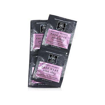 APIVITA Express Gentle Cleansing Face Mask Pink Clay 2x8ml