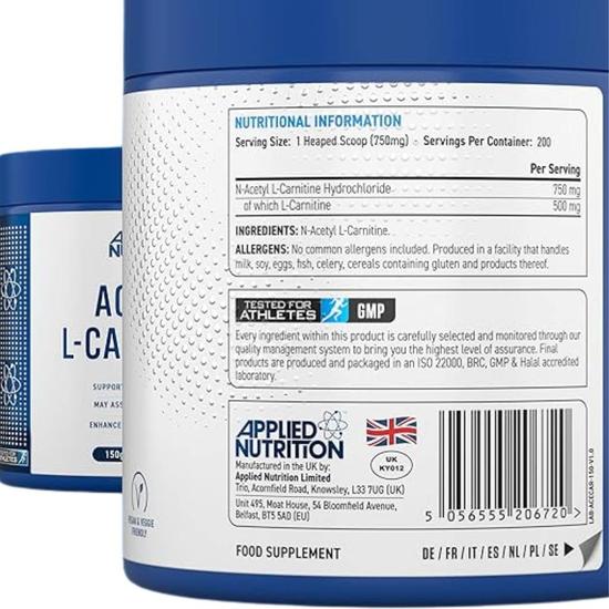 Applied Nutrition Aceytl L-Carnitine 150g