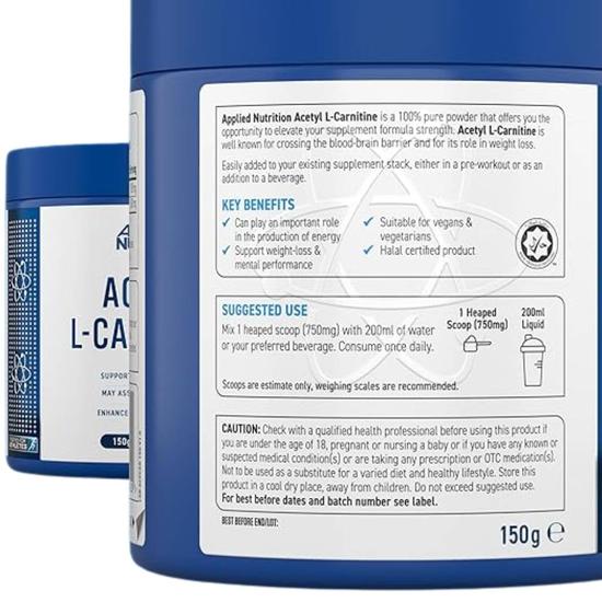 Applied Nutrition Aceytl L-Carnitine 150g
