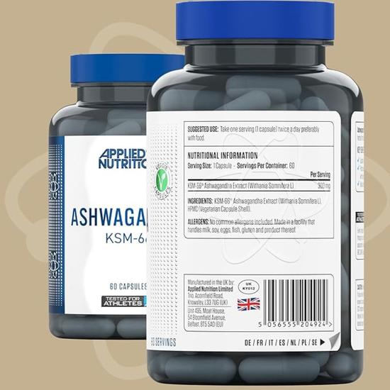 Applied Nutrition Ashwagandha KSM-66 Capsules 60 Capsules