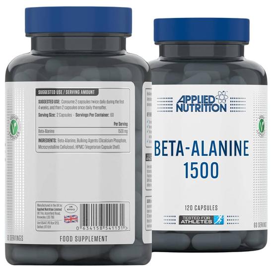 Applied Nutrition Beta-Alanine 1500mg Capsules 120 Capsules