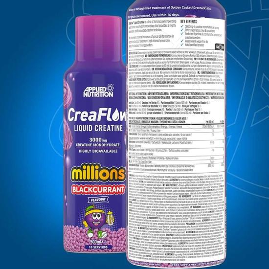 Applied Nutrition CreaFlow Liquid Creatine Millions Blackcurrant 500ml