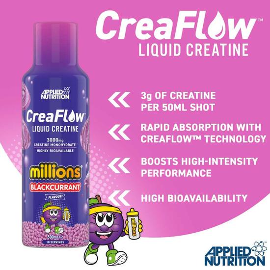Applied Nutrition CreaFlow Liquid Creatine Millions Blackcurrant 500ml