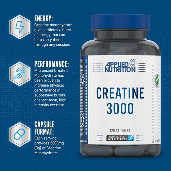 Applied Nutrition Creatine 3000 Capsules 120 Capsules