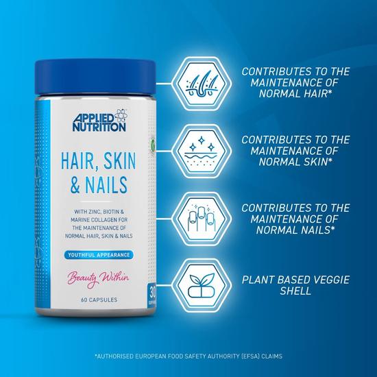 Applied Nutrition Hair Skin & Nails Capsules 60 Capsules