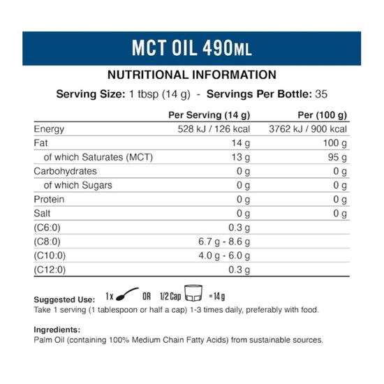 Applied Nutrition MCT Oil 490ml