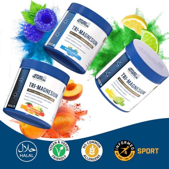 Applied Nutrition Tri-Magnesium Blue Raspberry 200g