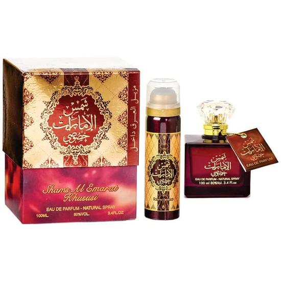 Ard Al Zaafaran Shams Emarat Khususi Perfume Eau De Parfum With Body Deodorant By Ard Al Zaafaran 100ml