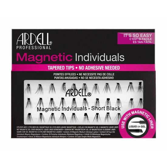 Ardell Magnetic Individual Lashes Tapered Tips False Eyelashes Short Black