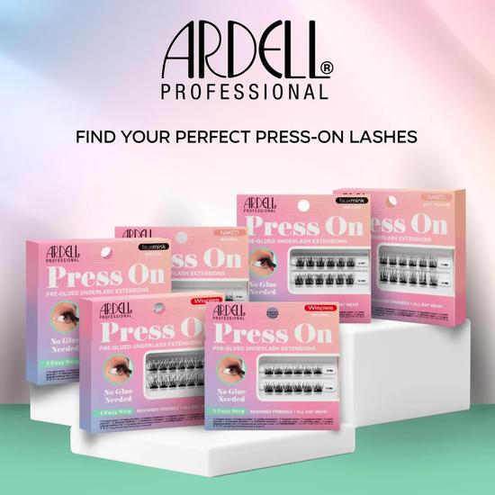 Ardell Naked Press On Pre-Glued Underlash Extensions Kit Natural 30pcs