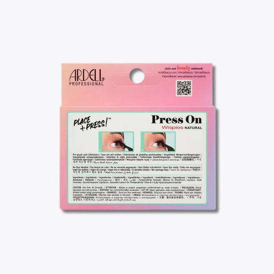 Ardell Press On Pre-Glued Underlash Extensions Wispies Natural 12pcs