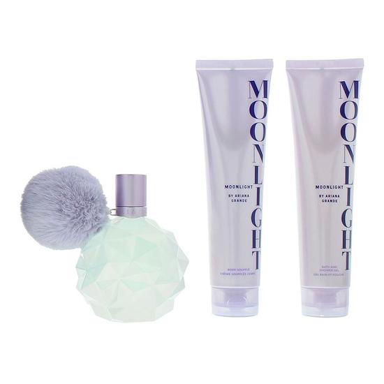 ARIANA GRANDE Moonlight Eau De Parfum Body Souffle Shower Gel Gift Set 100ml
