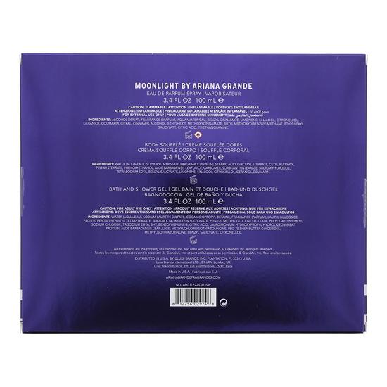 ARIANA GRANDE Moonlight Eau De Parfum Body Souffle Shower Gel Gift Set 100ml