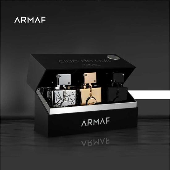 Armaf Club De Nuit Parfum Three Piece Gift Set For Men 30ml x3