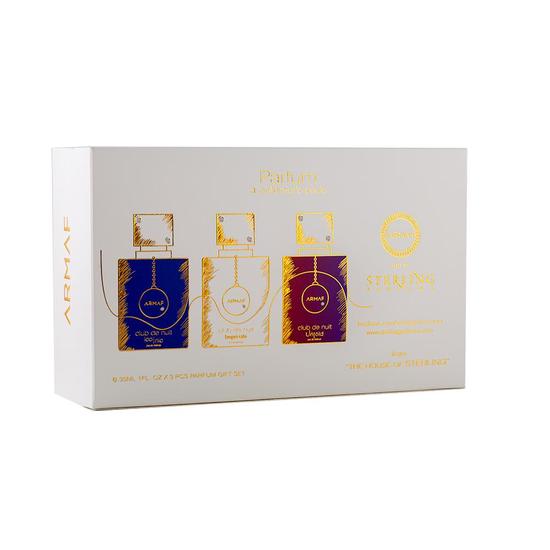 Armaf Club De Nuit Parfum Three Piece Gift Set Untold, Iconic Etc 30ml x3