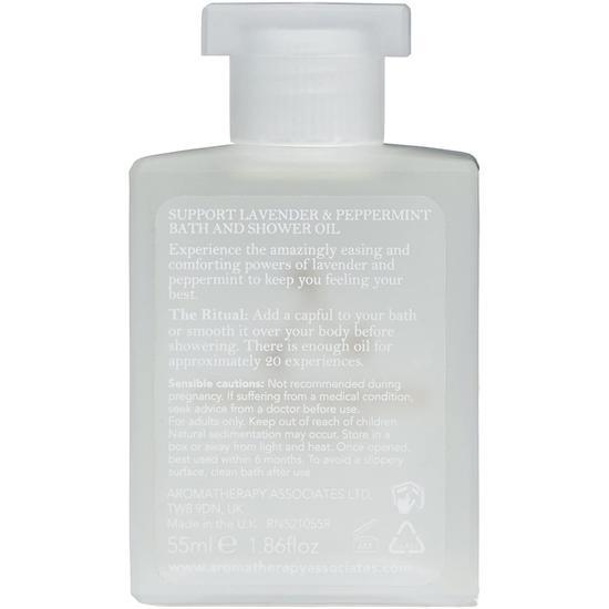 Aromatherapy Associates Support Lavender & Peppermint Bath & Shower Oil 55ml