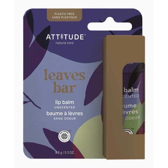 Attitude Plastic-Free Unscented Lip Balm Enriched With Olive Oil 8.5 g