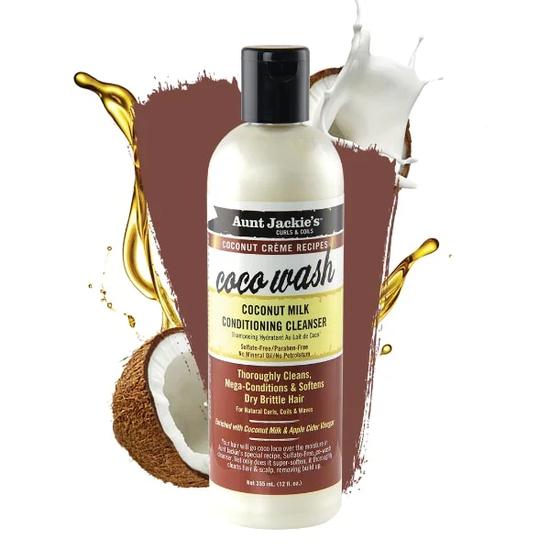 Aunt Jackie's Coco Wash Coconut Milk Conditioning Cleanser 12oz
