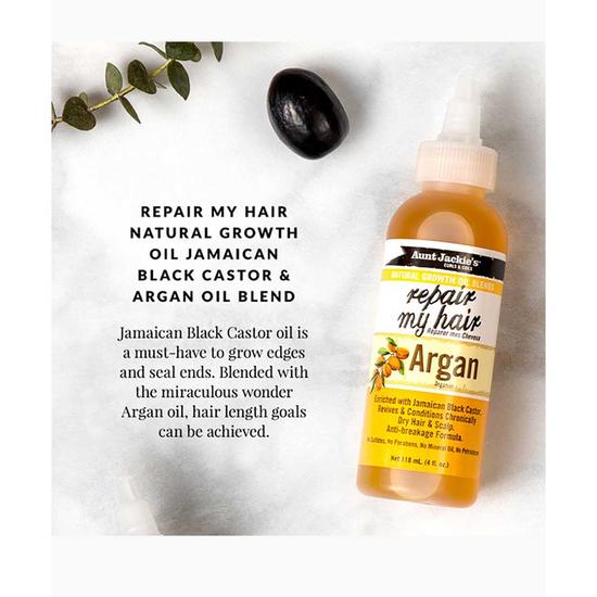 Aunt Jackie's Natural Growth Oil Repair My Hair Argan No Dry Hair & Scalp 118ml