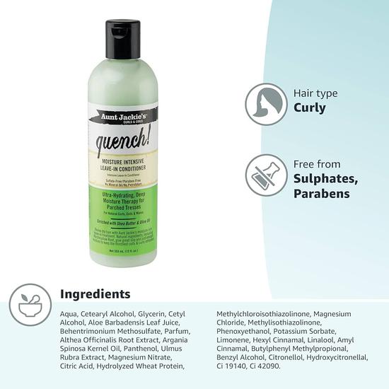 Aunt Jackie's Quench Moisture Intensive Leave-in Conditioner 12oz