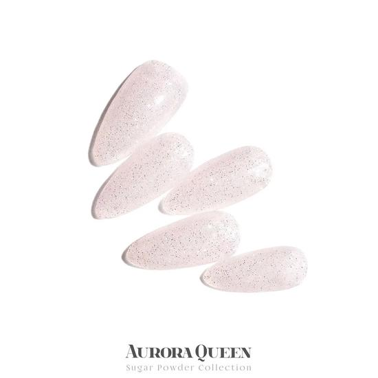 Aurora Queen Glitter Gel Polish Sugar Powder 8 Colours AQ.201 - Be Blush