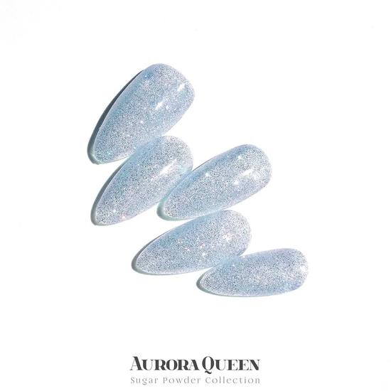 Aurora Queen Glitter Gel Polish Sugar Powder 8 Colours AQ.201 - Be Blush