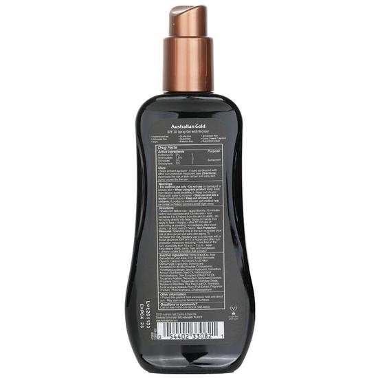 Australian Gold Spray Gel Sunscreen SPF 30 With Instant Bronzer 237ml