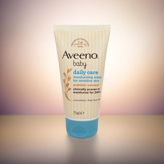 Aveeno Baby Daily Care Moisturising Lotion 24hrs Made With Prebiotic Oatmeal 75ml