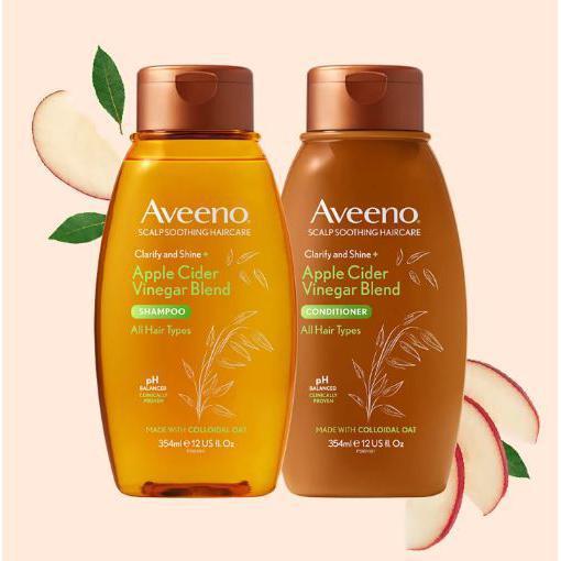 Aveeno Scalp Soothing Hair Care Clarify & Shine Apple Cider Vinegar Conditioner 354ml