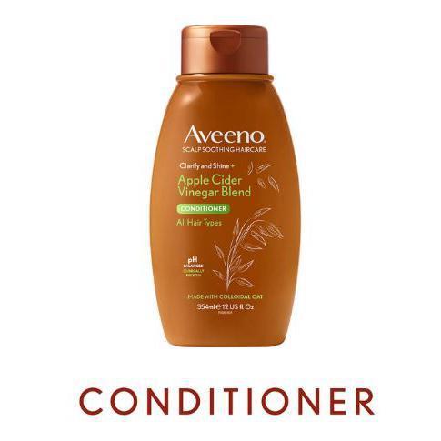 Aveeno Scalp Soothing Hair Care Clarify & Shine Apple Cider Vinegar Conditioner 354ml