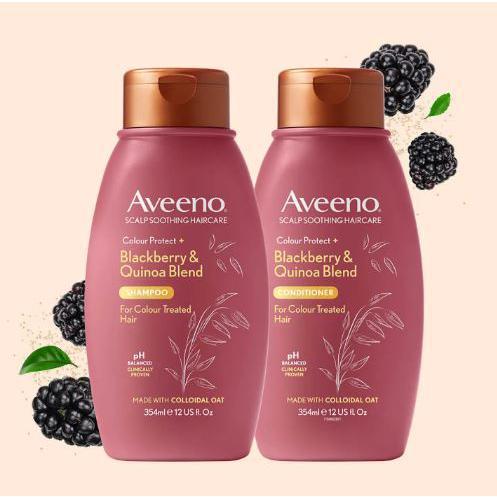 Aveeno Scalp Soothing Hair Care Colour Protect Blackberry & Quinoa Conditioner 354ml