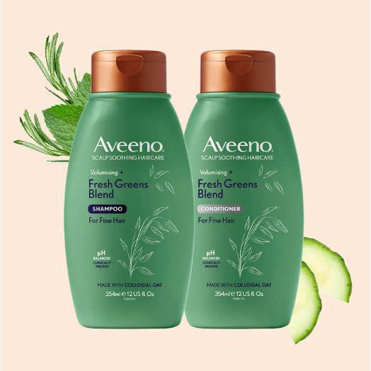 Aveeno Scalp Soothing Hair Care Volumising Fresh Greens Blend Conditioner 354ml