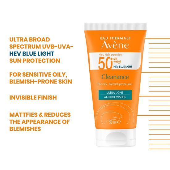 Avène Cleanance Very High Protection Sunscreen SPF 50+ 50ml
