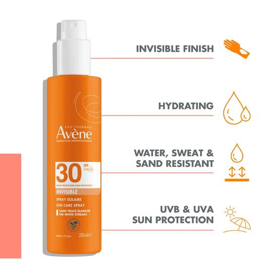 Avène High Protection Spray SPF 30 Sun Cream For Sensitive Skin 200ml