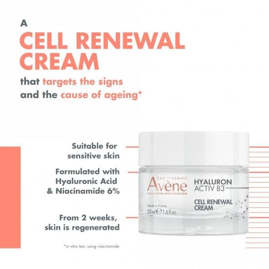 Avène Hyaluron Activ B3 Cell Renewal Aqua Cream-in-Gel For Ageing Skin 50ml