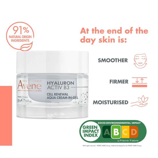 Avène Hyaluron Activ B3 Cell Renewal Aqua Cream-in-Gel For Ageing Skin 50ml