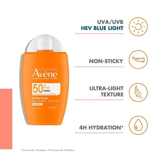 Avène Sun Ultra Fluid Invisible SPF 50 50ml
