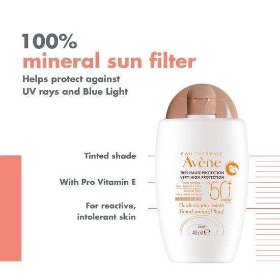 Avène Tinted Mineral Fluid SPF 50+