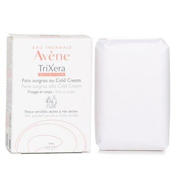 Avène TriXera Nutrition Cold Cream Ultra-Rich Face & Body Cleansing Bar For Dry To Very Dry Sensitive Skin 100g