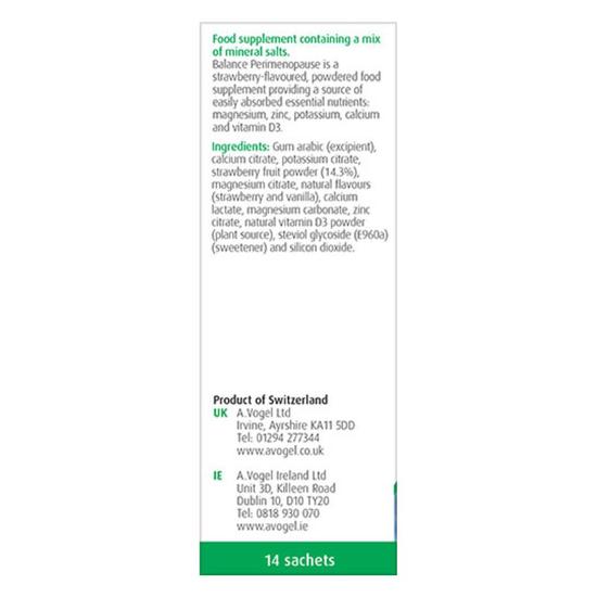 A.Vogel Balance Perimenopause Energy Sachets 14 x 5.5g