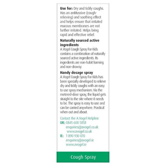 A.Vogel Cough Spray For Kids 30ml