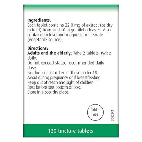A.Vogel Ginkgo Biloba Tablets 120 Tablets