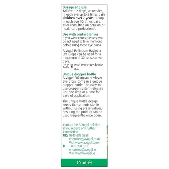 A.Vogel Pollinosan Hayfever Eye Drops 10ml